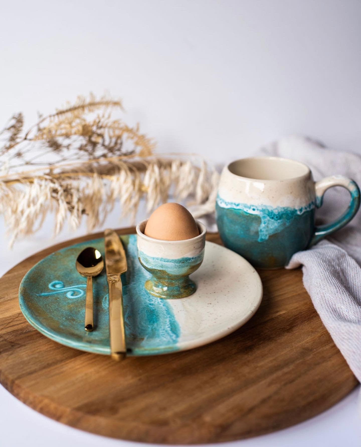 Wild Atlantic Side Plate and egg cup
